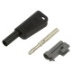 4mm TURVAPISTOKE MUSTA 32A 1000V