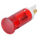 MERKKIVALO LED 10mm 230VAC PUNAINEN 2.8X0.8mm