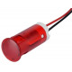 MERKKIVALO LED 10mm 230VAC PUNAINEN JOHDOILLA