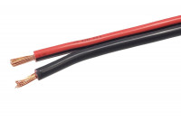 SPEAKER CABLE 2x 2,50mm2 REDBLACK (CU) 1m