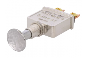 Switch: push-pull 75A/12VDC chrome