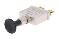 Switch push-pull 75A/12VDC chrome