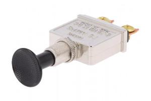 Switch push-pull 75A/12VDC chrome
