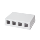 Keystone Surface Mount Box 4 port UTP White