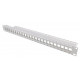 19" KEYSTONE 24-PORT CONNECTION PANEL, GREY