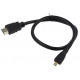 MicroHDMI-HDMI Kaapeli 0,5m