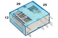 PCB RELAY DPDT 8A 12VDC