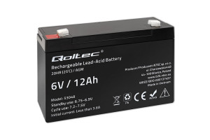 LYIJYHYYTELÖAKKU 6V 12Ah 6,3mm liit.