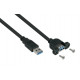 USB cable, Type-A male / female, panel 30cm