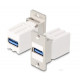 Keystone module, USB type-A socket /