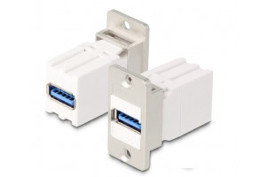 Keystone module, USB type-A socket /