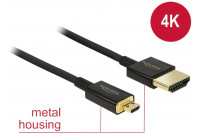 HDMI-A male Micro-D male, 0,25 m