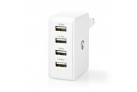 USB SEINÄLATURI 5V 2X 2,4A +2X1A