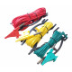 TEST LEAD SET WITH CROCODILE CLIPS RED/YELLOW/BLUE 5/10/20m