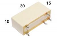 PCB-RELE 1-VAIHTO 10A 12VDC Sensitive Coil