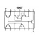 CMOS-LOGIC IC BUF 4007 DIP14