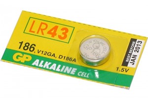 ALKALINE COIN BATTERY 1,5V (LR43, V12GA)