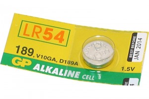 ALKALINE COIN BATTERY 1,5V (LR1130, LR54, V10GA)