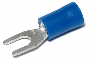 FORK TERMINAL 4,3/7,2mm BLUE