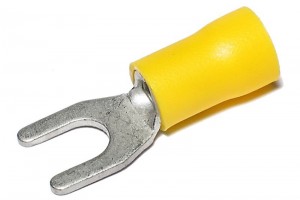 FORK TERMINAL 5,3/9mm YELLOW