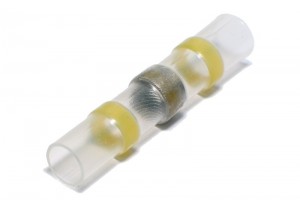 HEAT SHRINK INSULATED BUTT YELLOW 4-6mm2 SELF SOLDERING