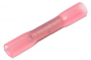 HEAT SHRINK INSULATED BUTT CONNECTOR RED 0,75-1,25mm2