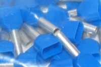 WIRE END FERRULE 2x2,5mm2 BLUE 100pcs