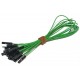 JUMPER WIRE FEMALE/FEMALE GREEN 25cm 10pcs