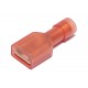 Abiko PUSH-ON CONNECTOR 6,3x0,8mm FEMALE INSULATED RED