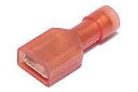 Abiko PUSH-ON CONNECTOR 6,3x0,8mm FEMALE INSULATED RED