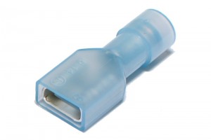 Abiko PUSH-ON CONNECTOR 6,3x0,8mm FEMALE INSULATED BLUE
