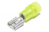 Abiko PUSH-ON CONNECTOR 6,3x0,8mm FEMALE YELLOW