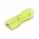 Abiko PUSH-ON CONNECTOR 6,3x0,8mm FEMALE INSULATED YELLOW