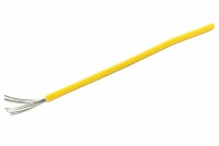 EQUIPMENT WIRE 0,22mm2 YELLOW 1m