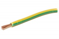 EQUIPMENT WIRE 1,50mm2 YELLOWGREEN (PE) 1m