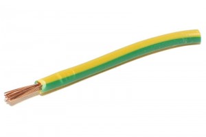 EQUIPMENT WIRE 1,50mm2 YELLOWGREEN (PE) 1m