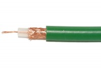 VIDEO COAXIAL CABLE 75ohm GREEN 1m