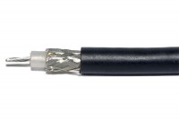 RF COAXIAL CABLE 50ohm RG-58 BLACK 1m