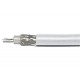 RF COAXIAL CABLE 50ohm RG-58 WHITE 1m