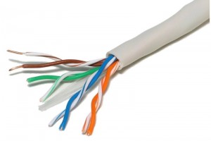 SOLID TWISTED PAIR CABLE CAT5e 4x2 1m
