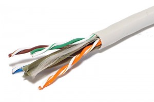 SOLID TWISTED PAIR CABLE CAT6 4x2 1m