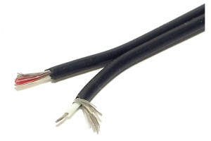 DUAL AUDIO CABLE 2x 0,08mm2 1m