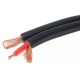 DUAL AUDIO CABLE 2x 0,25mm2 BLACK 1m