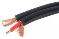 DUAL AUDIO CABLE 2x 0,25mm2 BLACK 1m