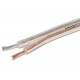 SPEAKER CABLE 2x 0,22mm2 TRANSPARENT (CU) 1m