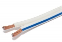 SPEAKER CABLE 2x 2,50mm2 WHITE (CCA) 1m