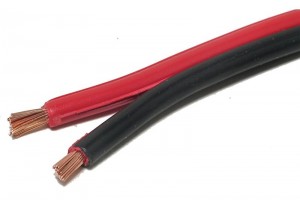 SPEAKER CABLE 2x 4,00mm2 REDBLACK (CU) 1m