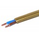 MAINS ELECTRIC CABLE 2x 0,75mm2 BRONCE 1m
