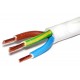 MAINS ELECTRIC CABLE 3x 0,75mm2 WHITE 1m