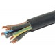 MAINS RUBBER CABLE 5x 1,50mm2 BLACK 1m